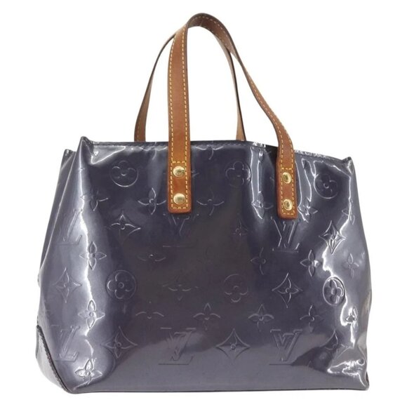 LOUIS VUITTON Monogram Vernis Reade PM Hand Bag Indigo M91335 LV Auth 144063 - Picture 2 of 15